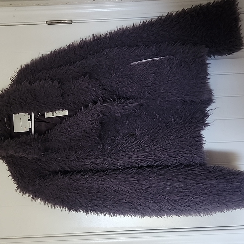 Anthropologie Teddy Jacket Cozy Oversized Plush